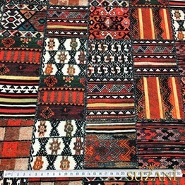 Anadolu Etnik Kilim Desenli Kumaş