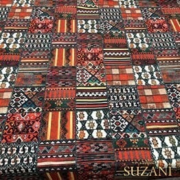 Anadolu Etnik Kilim Desenli Kumaş