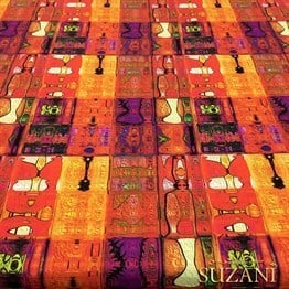 Ateş Patchwork Desenli Kumaş