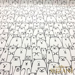 Ayıcıklar Desenli Çocuk Kumaşı