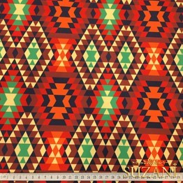 Aztek Kilim Desenli Kumaş