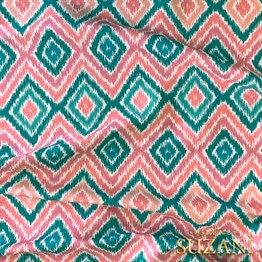 Baklava İkat Dijital Baskılı Kumaş