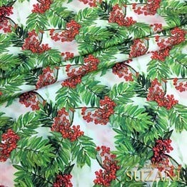 Böğürtlen Desenli Kumaş