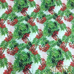 Böğürtlen Desenli Kumaş