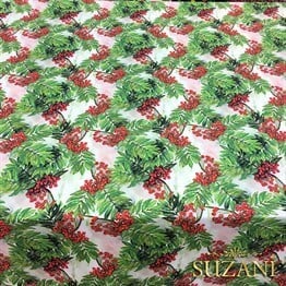 Böğürtlen Desenli Kumaş