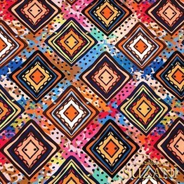 Bohem Baklava Desenli Kumaş