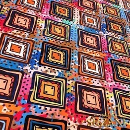 Bohem Baklava Desenli Kumaş