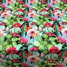 Büyük Kaktüs Desenli Kumaş