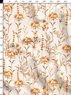 Çayır Çiçeği Desenli Dijital Baskılı Kumaş