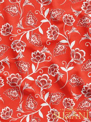 Çiçek Desenli Dijital Baskılı Kumaş