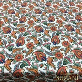 Çiçekli Şal Desenli Kumaş