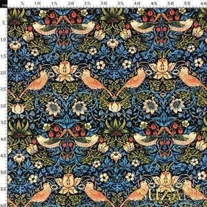 Çilek Hırsızı Desenli Dijital Baskılı Kumaş