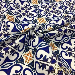 Çini - 03 Desenli Kumaş
