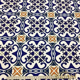 Çini - 03 Desenli Kumaş