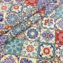 Çini - 04 Desenli Kumaş