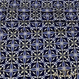 Çini Fayans Desenli Kumaş