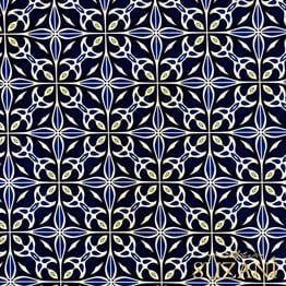 Çini Fayans Desenli Kumaş