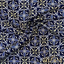 Çini Fayans Desenli Kumaş