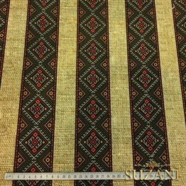 Çuval Zemin Etnik Çizgili Kumaş 01 
