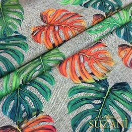 Çuval Zemin Turuncu Devetabani Kumaş