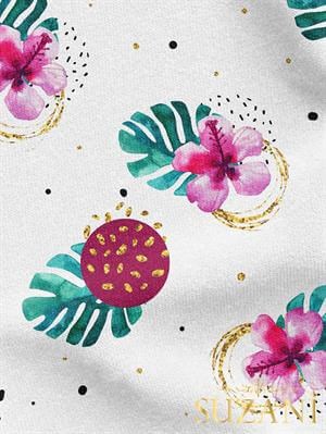 Deve Tabanı Geometrik Desenli Dijital Baskılı Kumaş