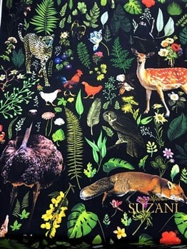 Doğa Temalı Sanatsal Desen Kumaş