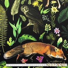 Doğa Temalı Sanatsal Desen Kumaş