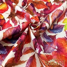 Eflatun Yapraklı Kumaş