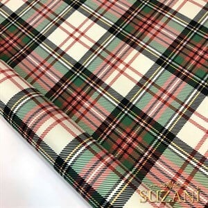 Ekose Desenli Dijital Baskılı Kumaş