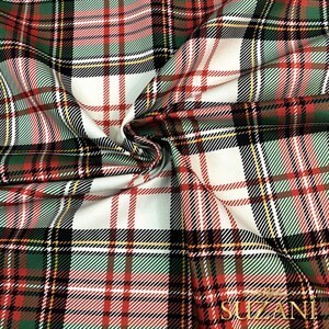 Ekose Desenli Dijital Baskılı Kumaş