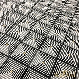 Elegant Karolar Desenli Kumaş