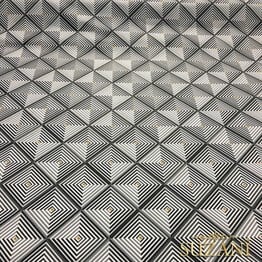 Elegant Karolar Desenli Kumaş