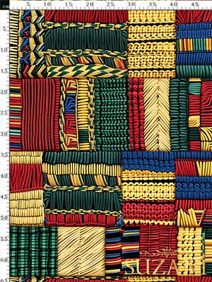 Etnik Anadolu Desenli Dijital Baskılı Kumaş