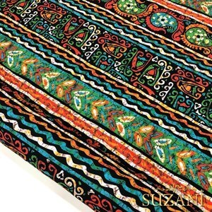Etnik Desenli Dijital Baskılı Kumaş