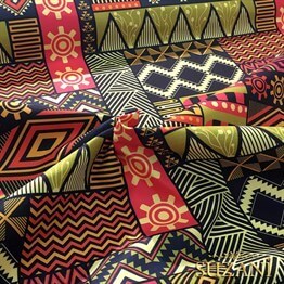 Etnik Patchwork Desenli Kumaş
