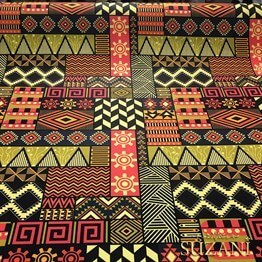 Etnik Patchwork Desenli Kumaş