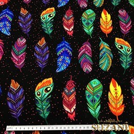 Etnik Tüyler Desenli Kumaş