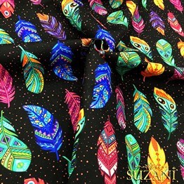 Etnik Tüyler Desenli Kumaş