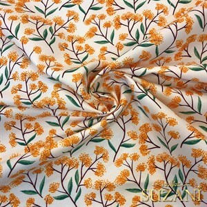 Floral Desenli Dijital Baskılı Kumaş