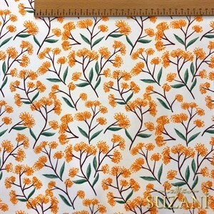 Floral Desenli Dijital Baskılı Kumaş