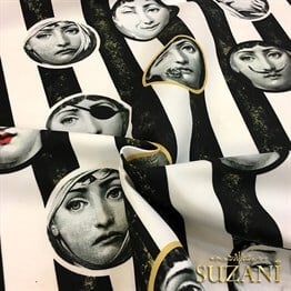 Fornasetti Çizgili Kumaş (Küçük Boy Versiyon)