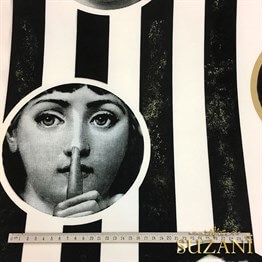 Fornasetti Desenli Çizgili Kumaş
