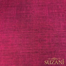 Fuşya Keten Görünümlü Dijital Baskılı Kumaş