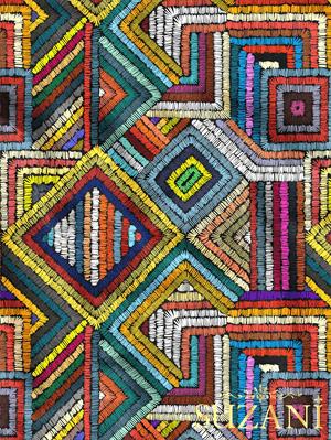 Geometrik Patchwork Desenli Dijital Baskılı Kumaş