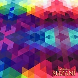 Gökkuşağı Üçgenler Desenli Kumaş