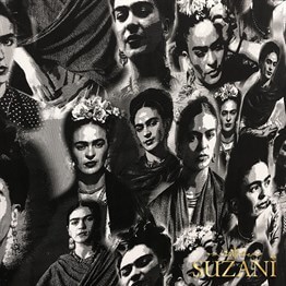 Gravür Efektli Frida Kahlo Kumaş