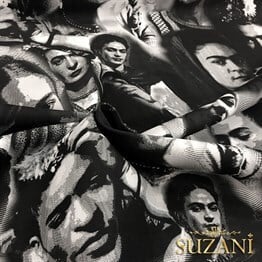 Gravür Efektli Frida Kahlo Kumaş