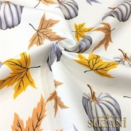 Gri Balkabağı Desen Kumaş