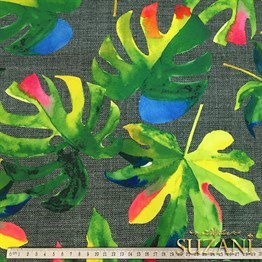 Gri Keten Deve Tabanı Desenli Kumaş