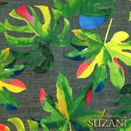 Gri Keten Deve Tabanı Desenli Kumaş